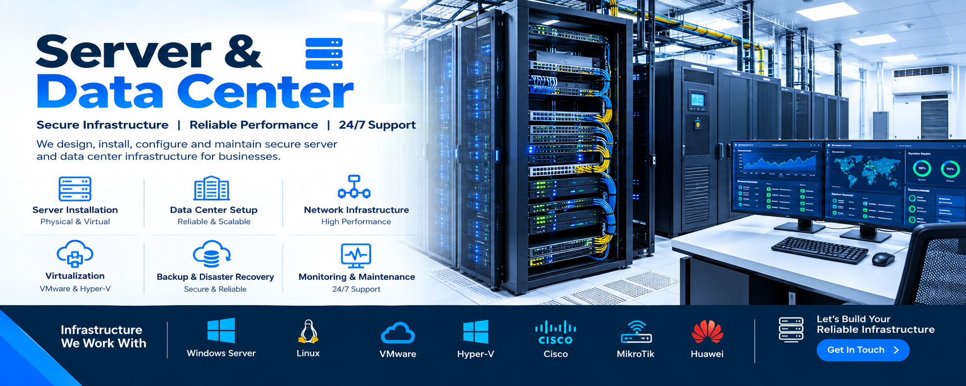 Server and data center infrastructure